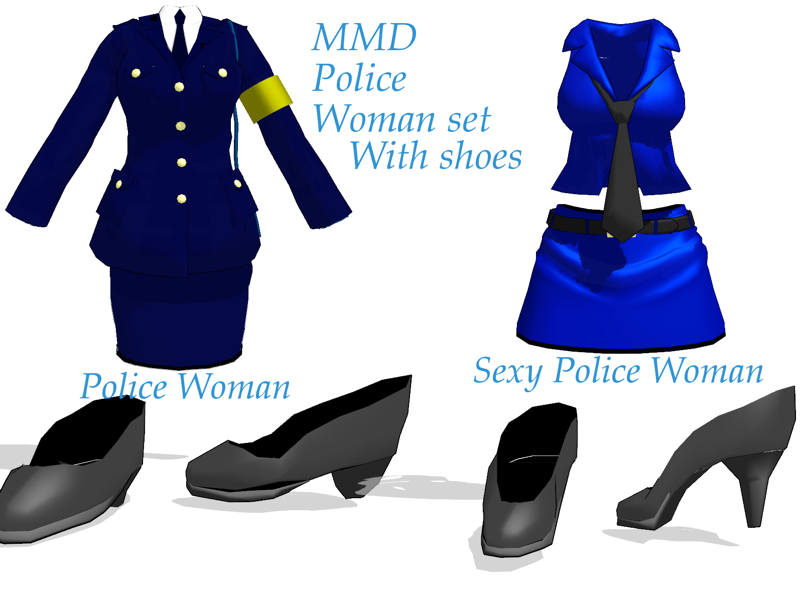 MMD Police Woman Set Download