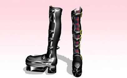 MMD Goth Boots -UPDATED-