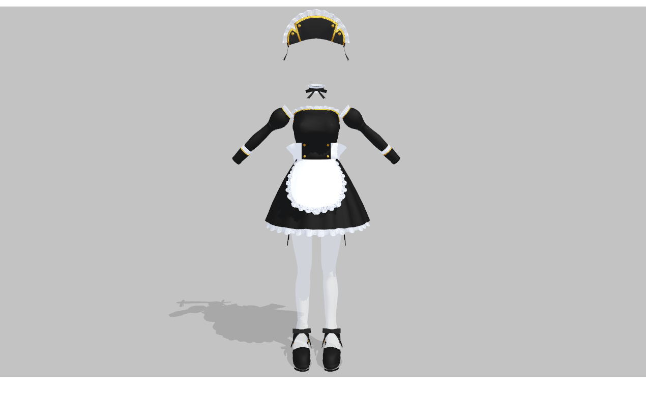 MMD maid set V6