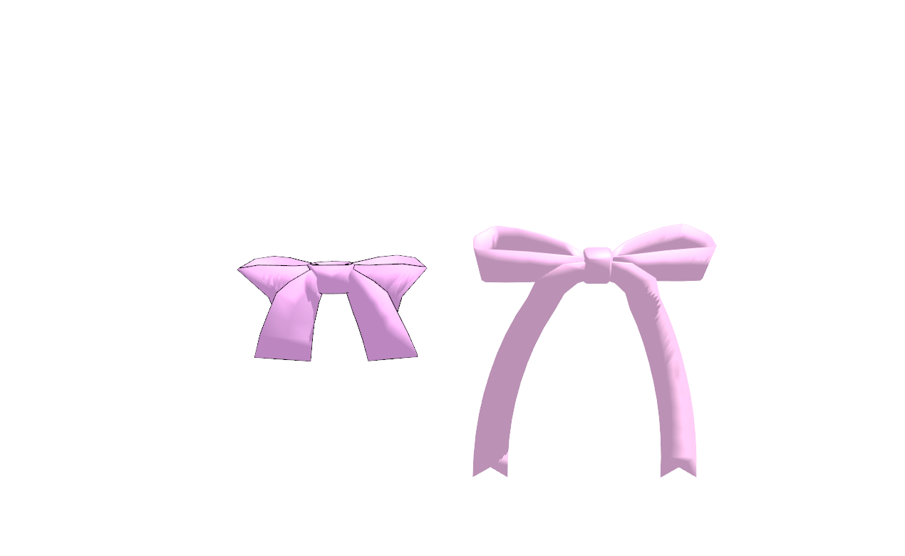 MMD Bows for backs of clothes