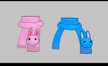 MMD Bunny scarfs -UPDATED-