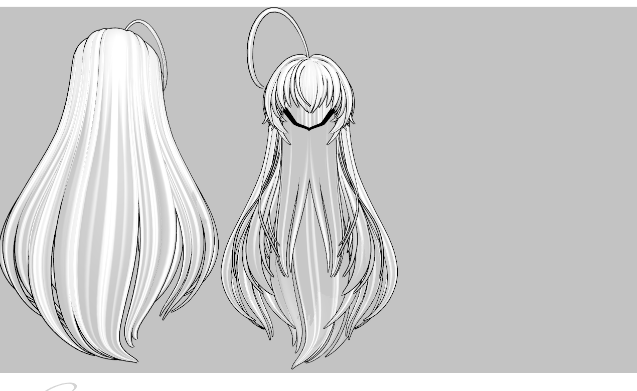 Messy N Long and Thick hair DL by amiamy111 on DeviantArt
