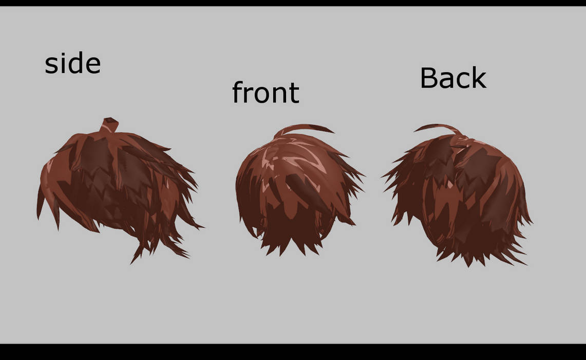 Mmd Messy Anime Hair By Amiamy111 On Deviantart