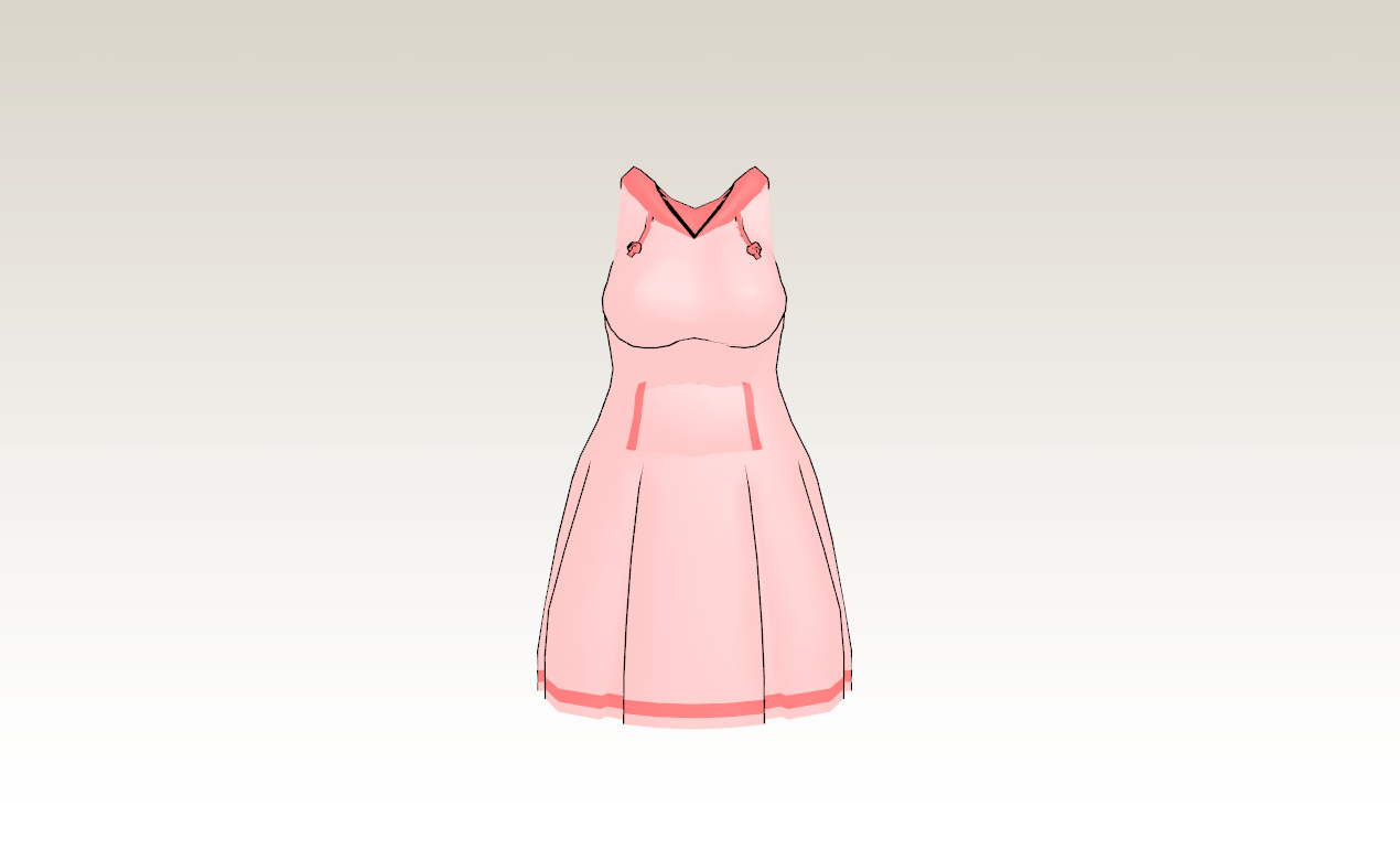 MMD Hoodie dress by amiamy111 on DeviantArt