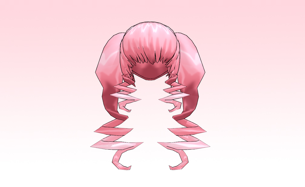 MMD Drill Ditz hair REUPLOADED by amiamy111 on DeviantArt