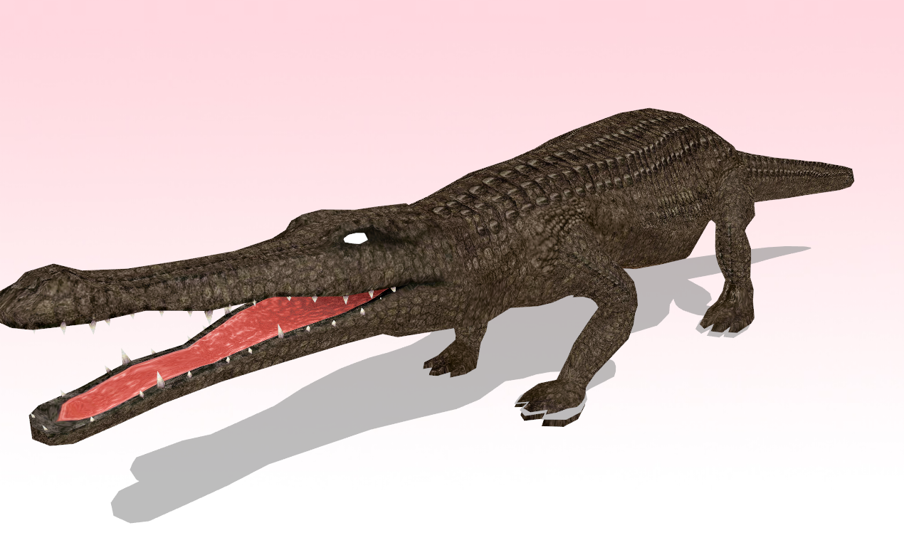 MMD scary Alligator or crocodile