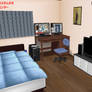 MMD Small bedroom -NO 3DCG picture on screen-