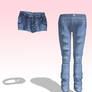 MMD HQ jeans and Shorts Pack