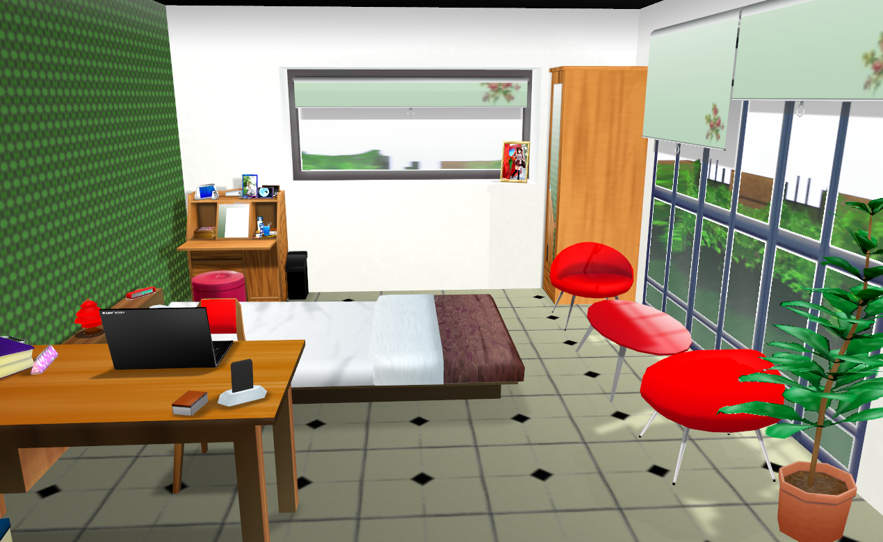 [stage flood] MMD Cute room