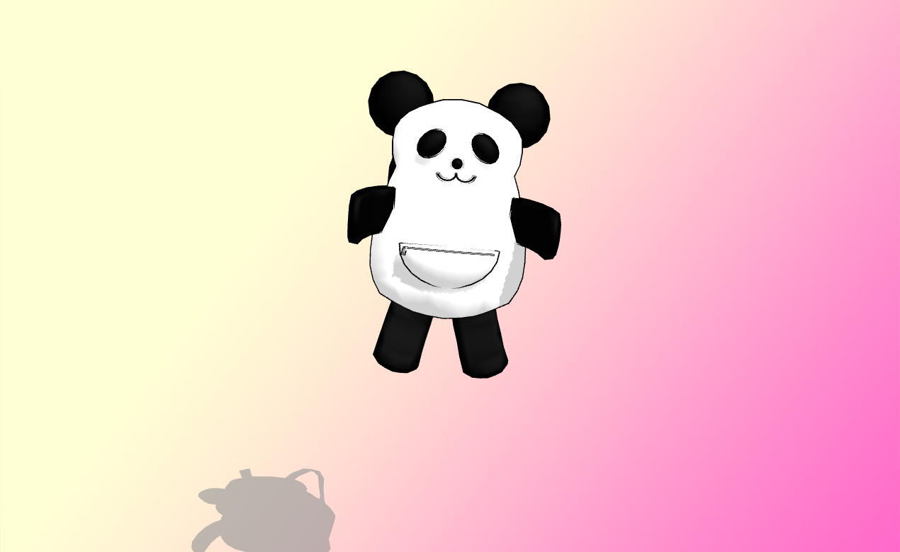 MMD Panda bookbag