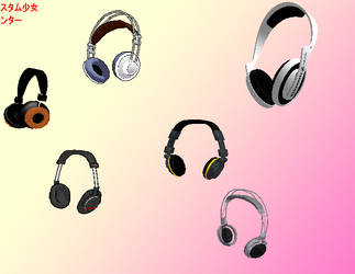 MMD Studio Headphones pack