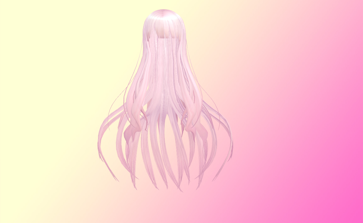 Long pink hair with bangs by amiamy111 on DeviantArt