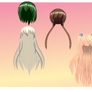 MMD Angel Cure Hair pack 1