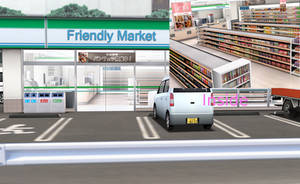 MMD Friendly Market stage.