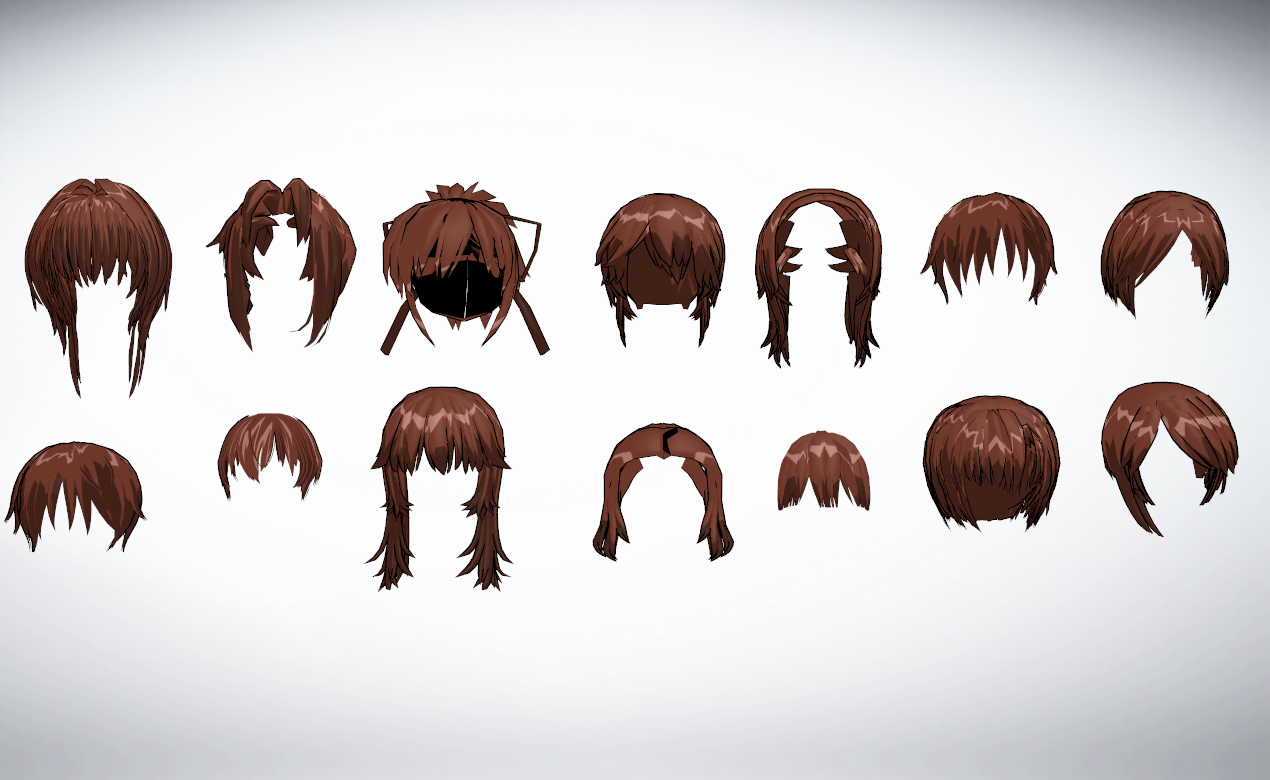 MMD Front hair pack 03 43-56 of 50+