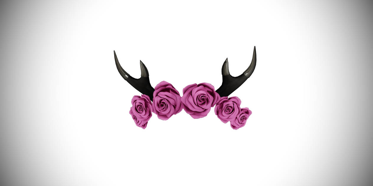 antler flower headband