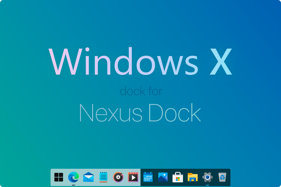 Windows X Dock for Nexus Dock by KamranValiyev on DeviantArt