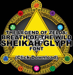 Zelda: BoTW - Sheikah Glyph Font