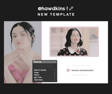 start template #6 ! ( @hawdkins )