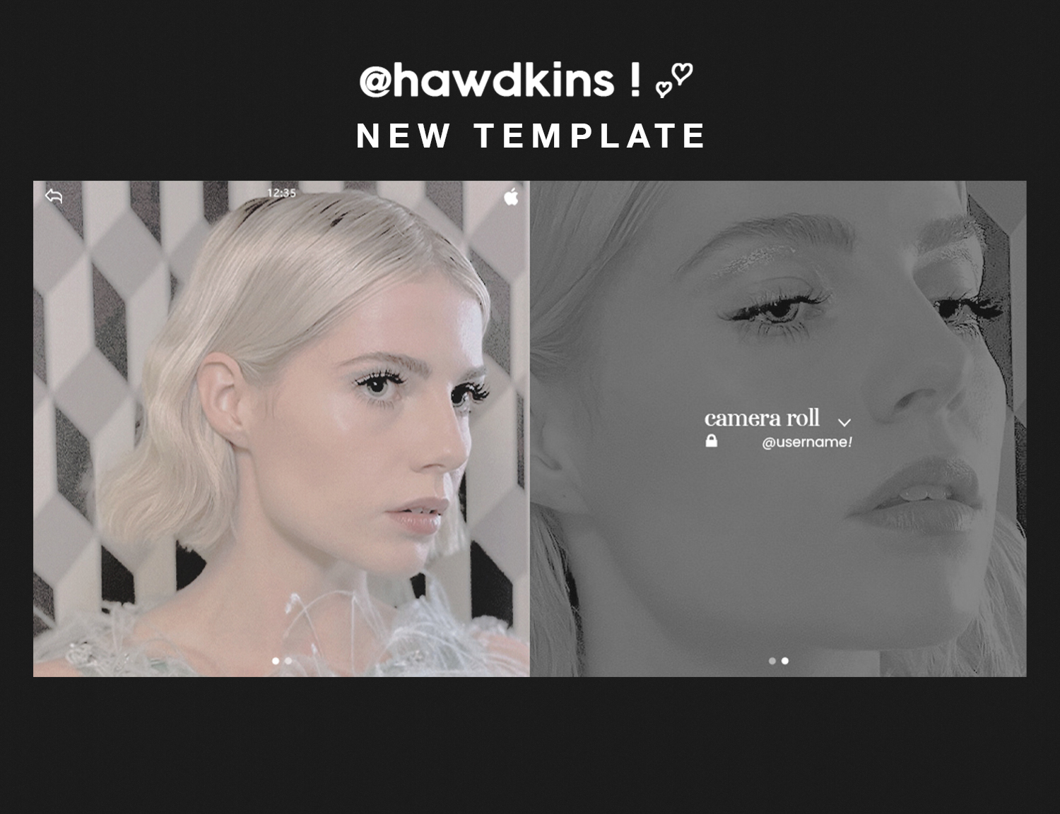 camera roll template 01 ! ( hawdkins ) by hawdkins on DeviantArt