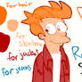 How to draw Philip J Fry + Reference