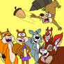 My Favorite Cartoon Squirrels 2 (colored)