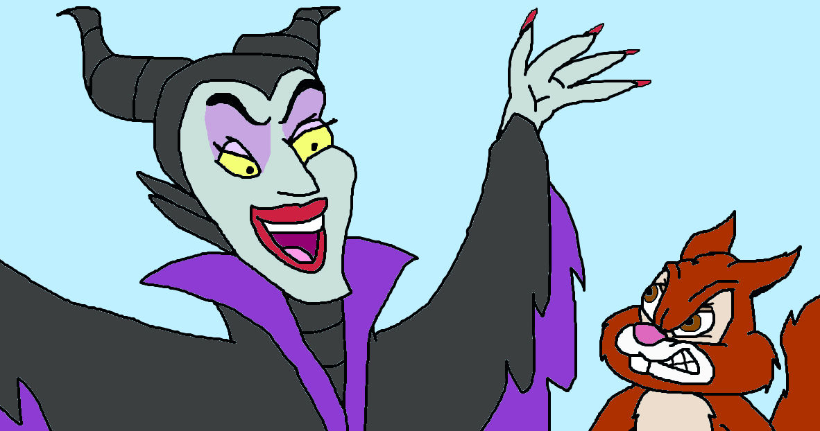 Ginger Nutt Vs Maleficent By The Acorn Bunch On Deviantart