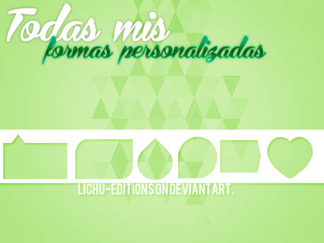 Pack de formas personalizadas