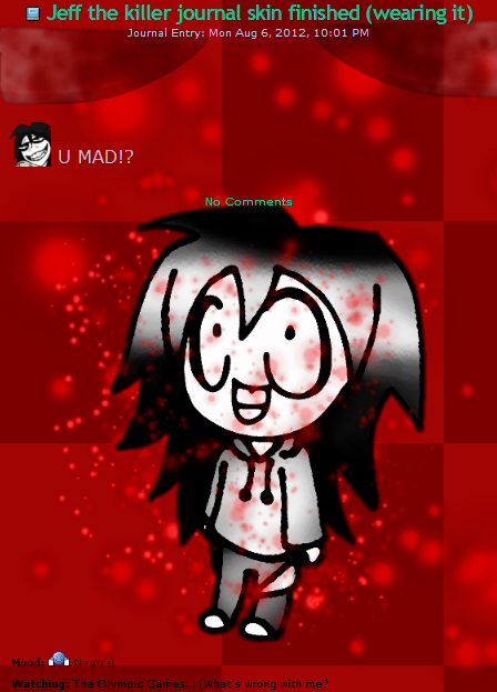 Jeff the killer - installable journal skin