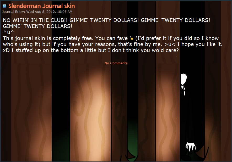 Slenderman Journal skin