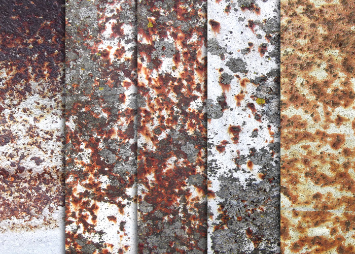 White Rusty Metal Textures by sdwhaven