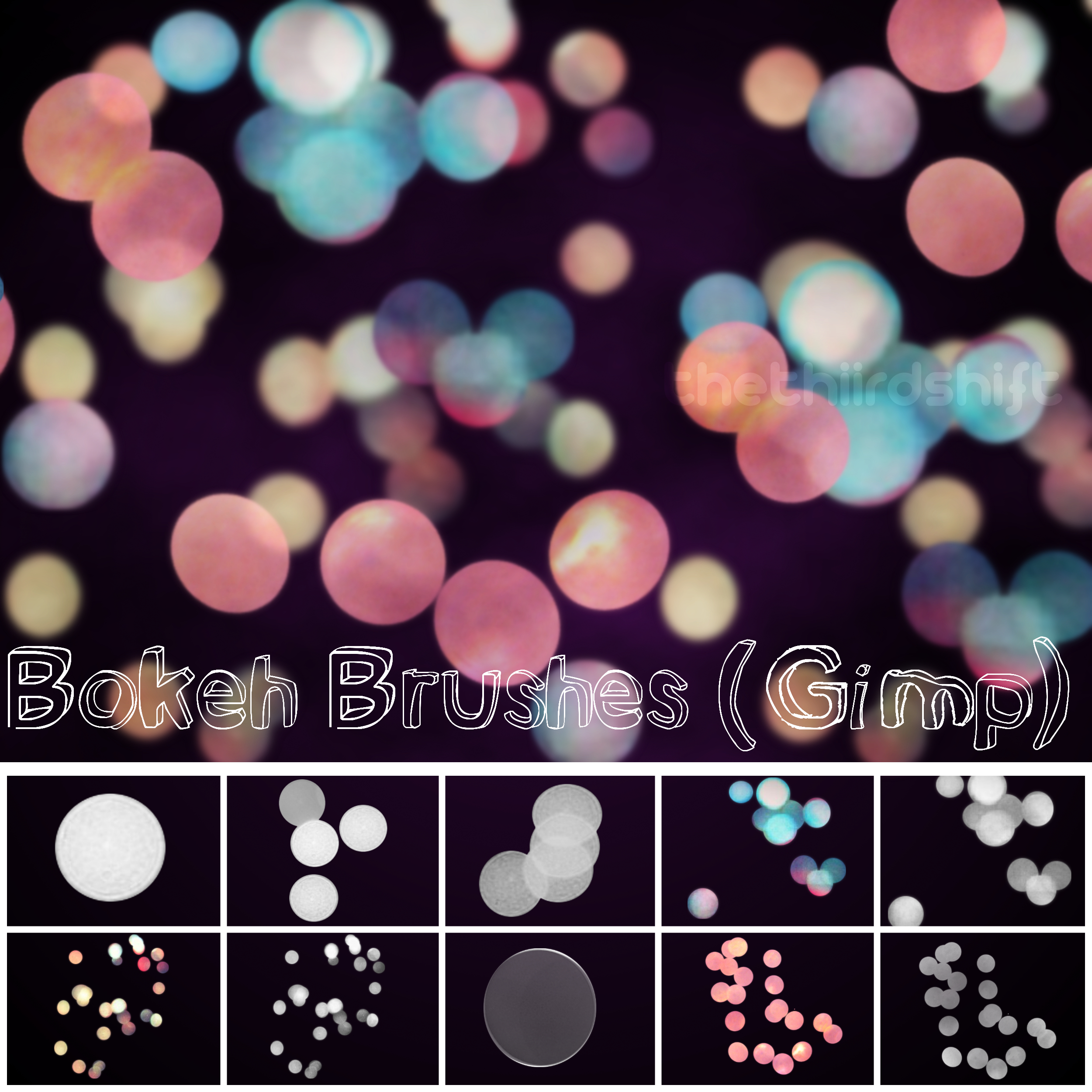 New Bokeh Brushes for Gimp