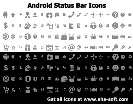 Android Bar Icons by Ikonod on DeviantArt