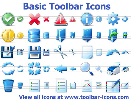 Einfache Toolbar Icons