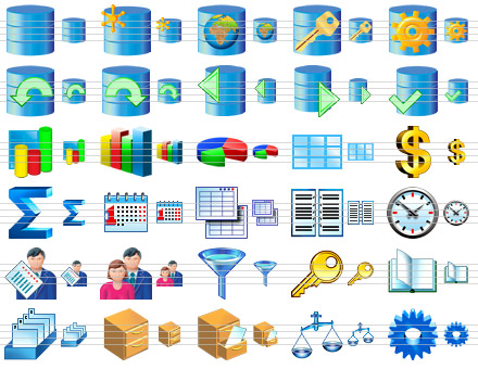 Database Software Icons