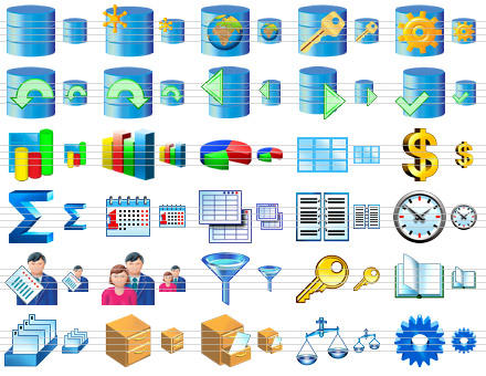 Database Software Icons