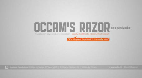 Occams Razor Wallpaper