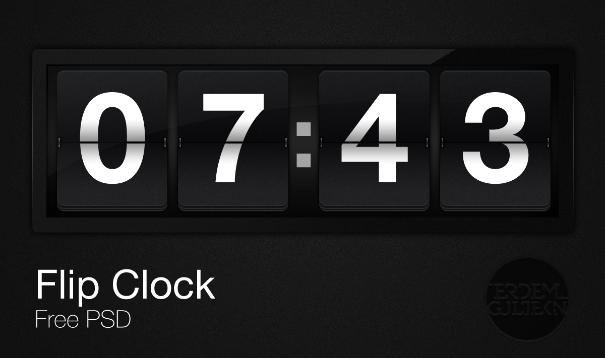 Flip Clock PSD by monographic on DeviantArt
