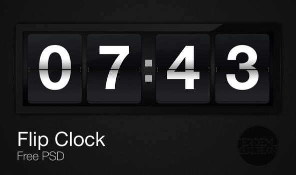 Flip Clock - PSD