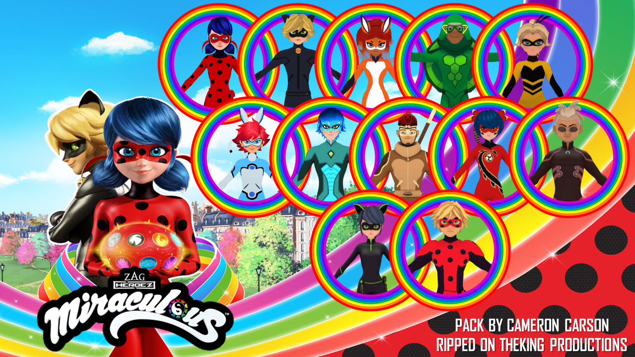 Miraculous Ladybug and Cat noir - Download Free 3D model by