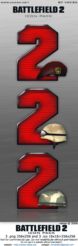 Battlefield 2 icon pack by vaksa