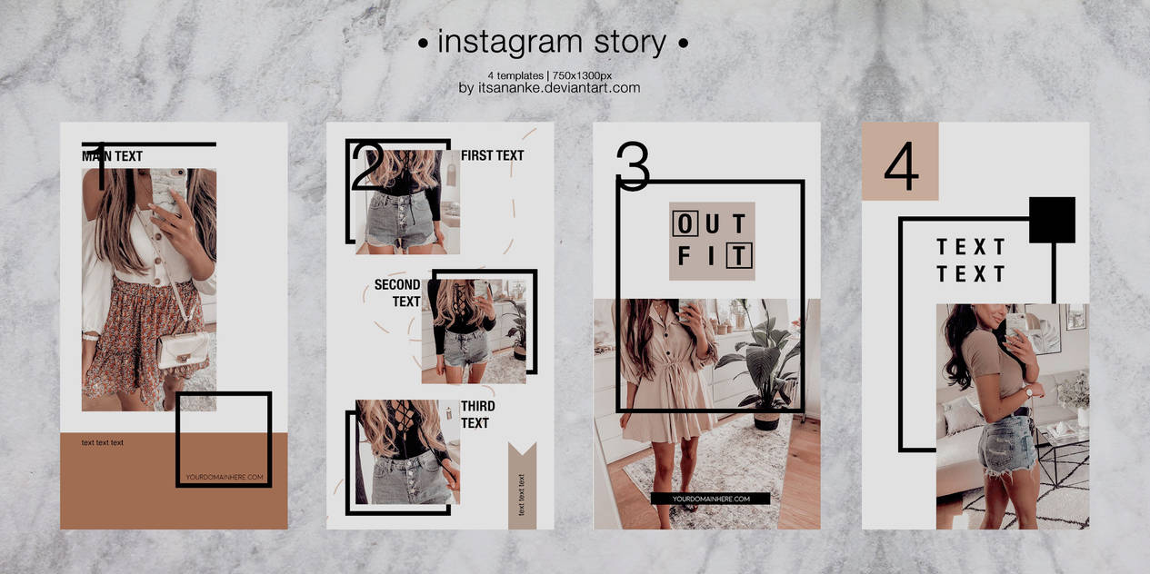 Instagram Story Template Pack #03 - by itsananke by itsananke on DeviantArt