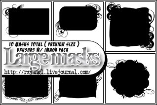 10 Large Mask Brushes