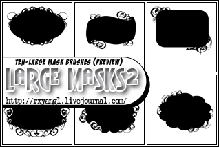 Ten Large Mask Brushes