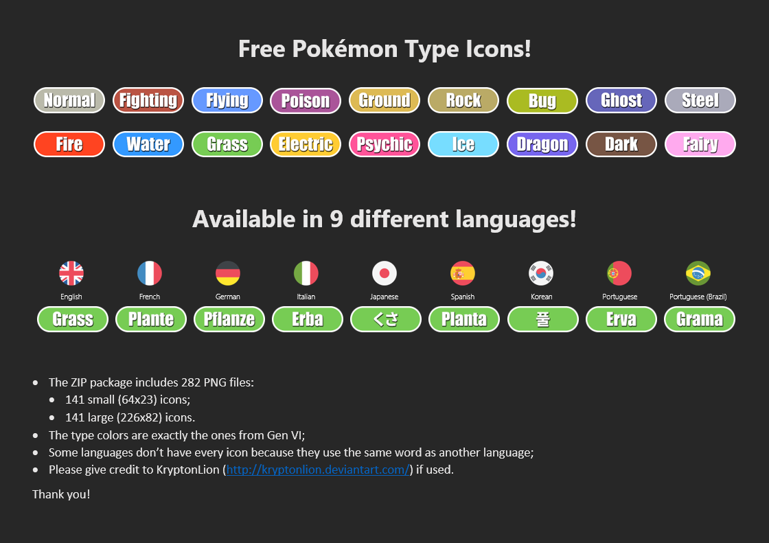 Custom Pokemon Type Icons by MiitopianOliveDA on DeviantArt