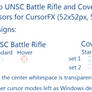 Halo Battle Rifle and Covenant Carbine Crosshairs