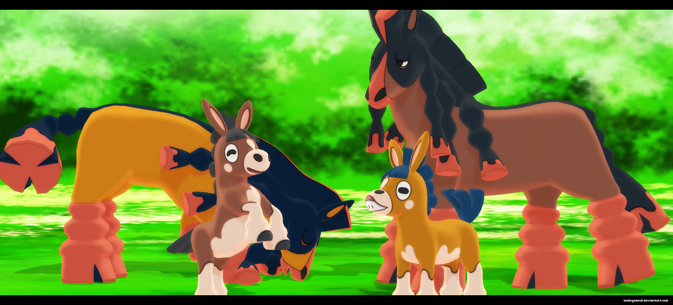 Mmd Pokemon Sun and Moon: Mudbray and Mudsdale