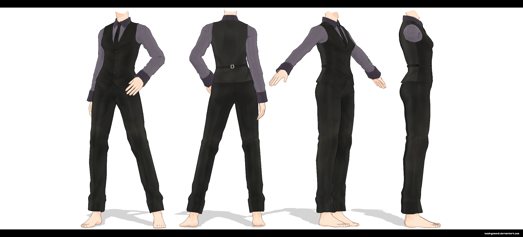 MMD Female suit DL