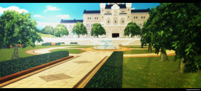 mmd: Mansion Fountain