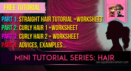 Tutorial Hair + Worksheet PART 2 - Curly Hair 1